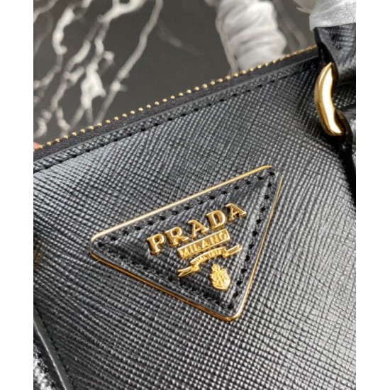 Replica Prada Mini/Medium Galleria Saffiano Bag 1BA906 Black