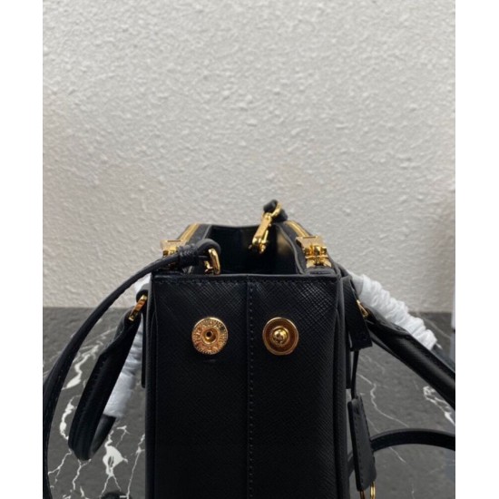 Replica Prada Mini/Medium Galleria Saffiano Bag 1BA906 Black