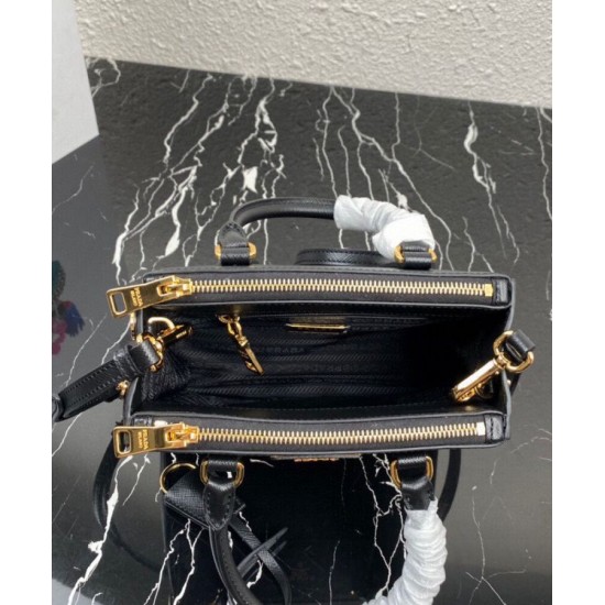 Replica Prada Mini/Medium Galleria Saffiano Bag 1BA906 Black