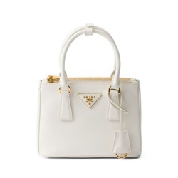 Replica Prada Mini/Medium Galleria Saffiano Mini-bag 1BA906 White