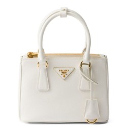 Replica Prada Mini/Medium Galleria Saffiano Mini-bag 1BA906 White