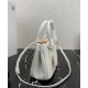 Replica Prada Mini/Medium Galleria Saffiano Mini-bag 1BA906 White Replica Prada Mini/Medium Galleria Saffiano Mini-bag 1BA906 White
