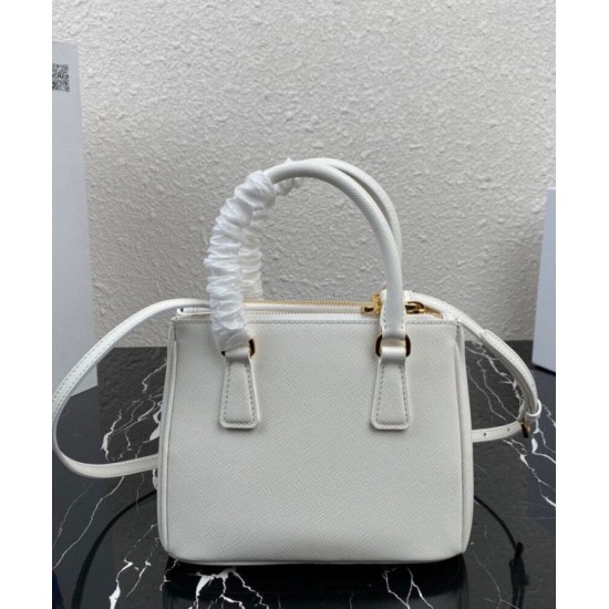 Replica Prada Mini/Medium Galleria Saffiano Mini-bag 1BA906 White Replica Prada Mini/Medium Galleria Saffiano Mini-bag 1BA906 White