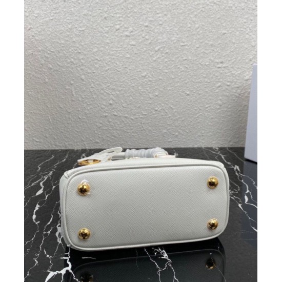Replica Prada Mini/Medium Galleria Saffiano Mini-bag 1BA906 White Replica Prada Mini/Medium Galleria Saffiano Mini-bag 1BA906 White