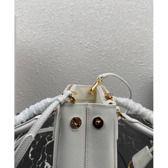 Replica Prada Mini/Medium Galleria Saffiano Mini-bag 1BA906 White Replica Prada Mini/Medium Galleria Saffiano Mini-bag 1BA906 White