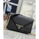 Replica Prada Saffiano Shoulder Bag Black