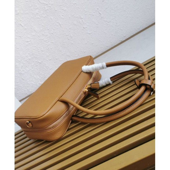 Replica Prada Medium Top-handle Bag 1BB126 Brown