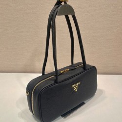 Replica Prada Medium Top-handle Bag 1BB126 Black