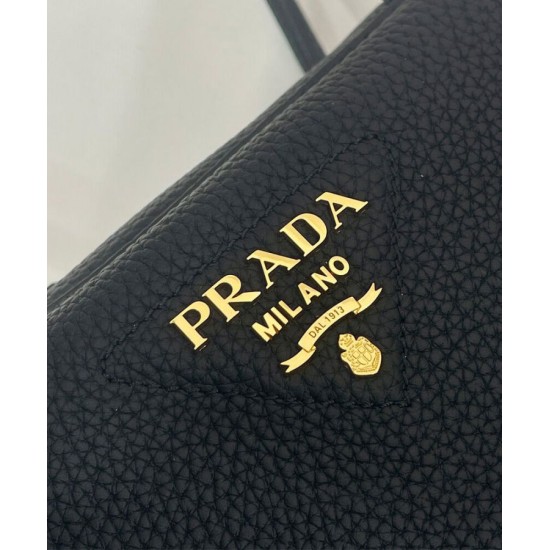 Replica Prada Medium Top-handle Bag 1BB126 Black