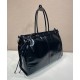 Replica Prada Leather Tote Bag 2VG128 Black Replica Prada Leather Tote Bag 2VG128 Black