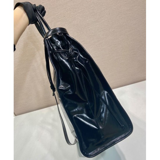 Replica Prada Leather Tote Bag 2VG128 Black Replica Prada Leather Tote Bag 2VG128 Black