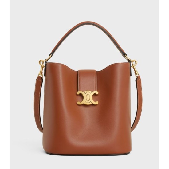 Replica Celine Small/Medium Bucket Louise Tan Smooth Calfskin