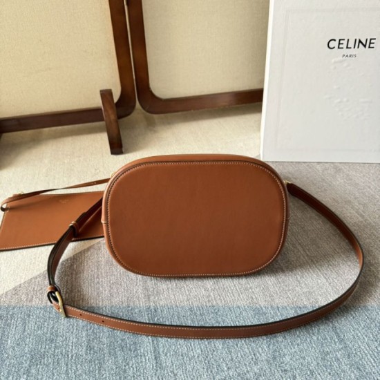 Replica Celine Small/Medium Bucket Louise Tan Smooth Calfskin