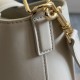 Replica Celine Small/Medium Bucket Louise Bag White Smooth Calfskin