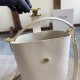 Replica Celine Small/Medium Bucket Louise Bag White Smooth Calfskin