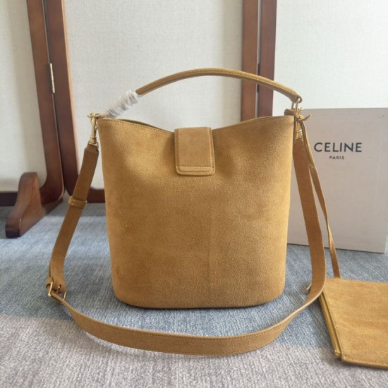 Replica Celine Medium Louise Bag Suede Calfskin Fawn