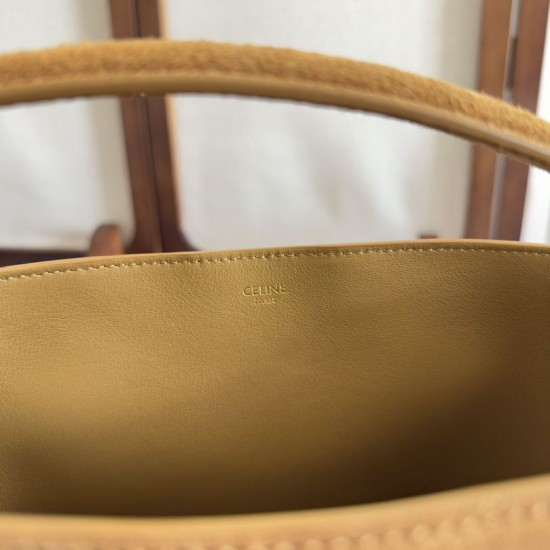 Replica Celine Medium Louise Bag Suede Calfskin Fawn