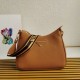 Replica Prada Shoulder Bag Grained Brown