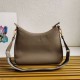 Replica Prada Shoulder Bag Grained Gray