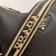 Replica Prada Shoulder Bag Grained Black
