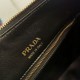Replica Prada Shoulder Bag Grained Black