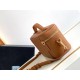 Replica Prada Mini Vanity Bag Grained Brown