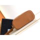 Replica Prada Mini Vanity Bag Grained Brown