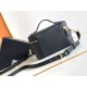 Replica Prada Mini Vanity Bag Grained Black