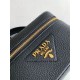 Replica Prada Mini Vanity Bag Grained Black