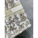 Replica Dior Large Book Tote Bag Gold-Tone Millefiori Unicorn Embroidery