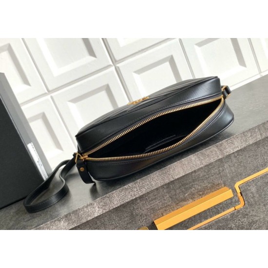 Replica YSL saint Laurent Lou camera bag black quilted calfskin