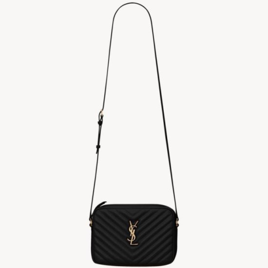 Replica YSL saint Laurent Lou camera bag black quilted calfskin