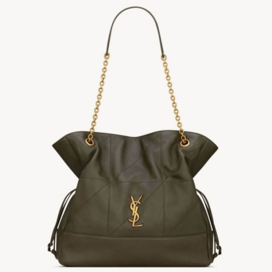 Replica YSL Saint Laurent Jamie 4.3 Large Pochon Shopping Bag Light Musk