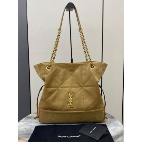 Replica YSL Saint Laurent Jamie 4.3 Large Pochon Shopping Bag Gold Leaf Suede Brown Replica YSL Saint Laurent Jamie 4.3 Large Pochon Shopping Bag Gold Leaf Suede Brown