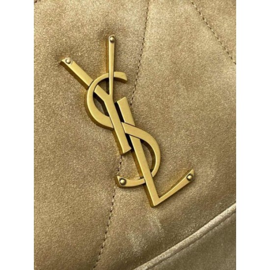 Replica YSL Saint Laurent Jamie 4.3 Large Pochon Shopping Bag Gold Leaf Suede Brown Replica YSL Saint Laurent Jamie 4.3 Large Pochon Shopping Bag Gold Leaf Suede Brown