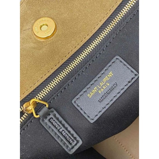 Replica YSL Saint Laurent Jamie 4.3 Large Pochon Shopping Bag Gold Leaf Suede Brown Replica YSL Saint Laurent Jamie 4.3 Large Pochon Shopping Bag Gold Leaf Suede Brown