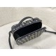 Replica Christian Dior Caro Box Bag with Chain Dior Oblique Jacquard Blue