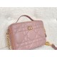 Replica Christian Dior Caro Box Bag with Chain Pink Replica Christian Dior Caro Box Bag with Chain Pink