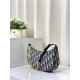 Replica Christian Dior CD Lounge Bag Dior Oblique Jacquard Blue