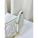 Replica Christian Dior CD Lounge Bag Supple Macrocannage White