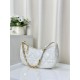 Replica Christian Dior CD Lounge Bag Supple Macrocannage White