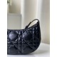 Fake Christian Dior CD Lounge Bag Supple Macrocannage Black Replica