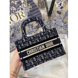 Replica Christian Dior Mini Book Tote Bag Dior Oblique Embroidered Velvet Blue Fake Christian Dior Mini Book Tote Bag Dior Oblique Embroidered Velvet Blue Replica