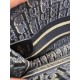 Fake Christian Dior Mini Book Tote Bag Dior Oblique Embroidered Velvet Blue Replica