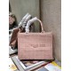 Replica Christian Dior Small Book Tote Bag Cannage Embroidery Pink Fake Christian Dior Small Book Tote Bag Cannage Embroidery Pink Replica