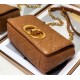 Fake Christian Dior Small Caro Bag Cannage Calfskin Brown Replica Replica Christian Dior Small Caro Bag Cannage Calfskin Brown