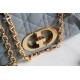 Replica Christian Dior Small Caro Bag Cannage Calfskin Cloud Blue