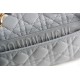 Replica Christian Dior Small Caro Bag Cannage Calfskin Cloud Blue