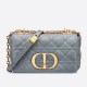 Replica Christian Dior Small Caro Bag Cannage Calfskin Cloud Blue
