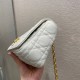 Replica Christian Dior Small Caro Bag Cannage Calfskin White Replica Christian Dior Small Caro Bag Cannage Calfskin White